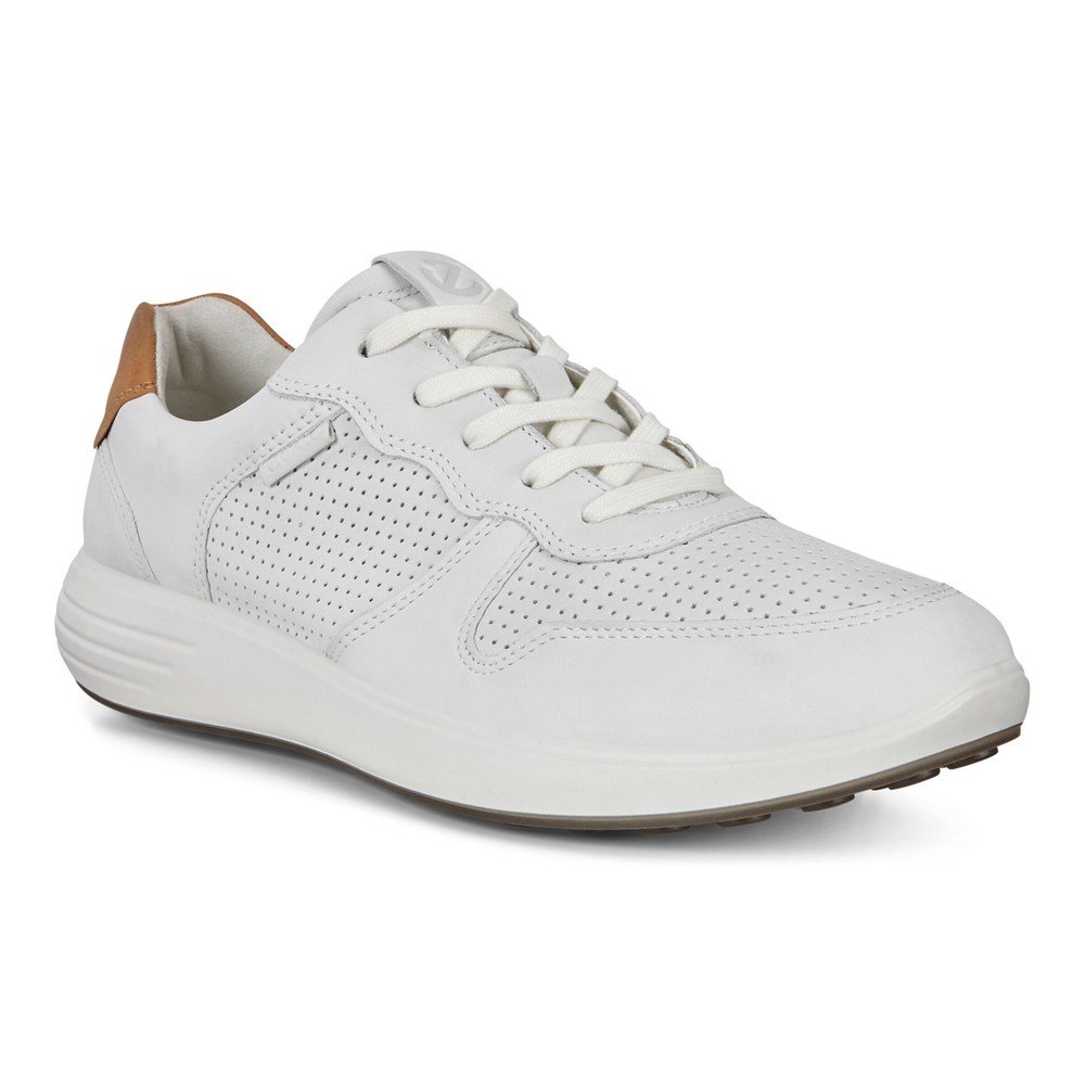 ECCO Mens Sneakers White - Soft 7 Runner Lace-Ups - ERG-914632